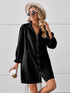 'Zola' Button Up Flounce Sleeve Mini Denim Dress - Celes Fashion